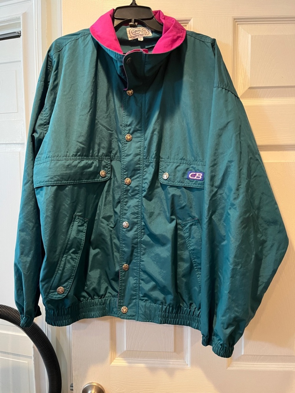 Sz XL vintage cb sport windbreaker